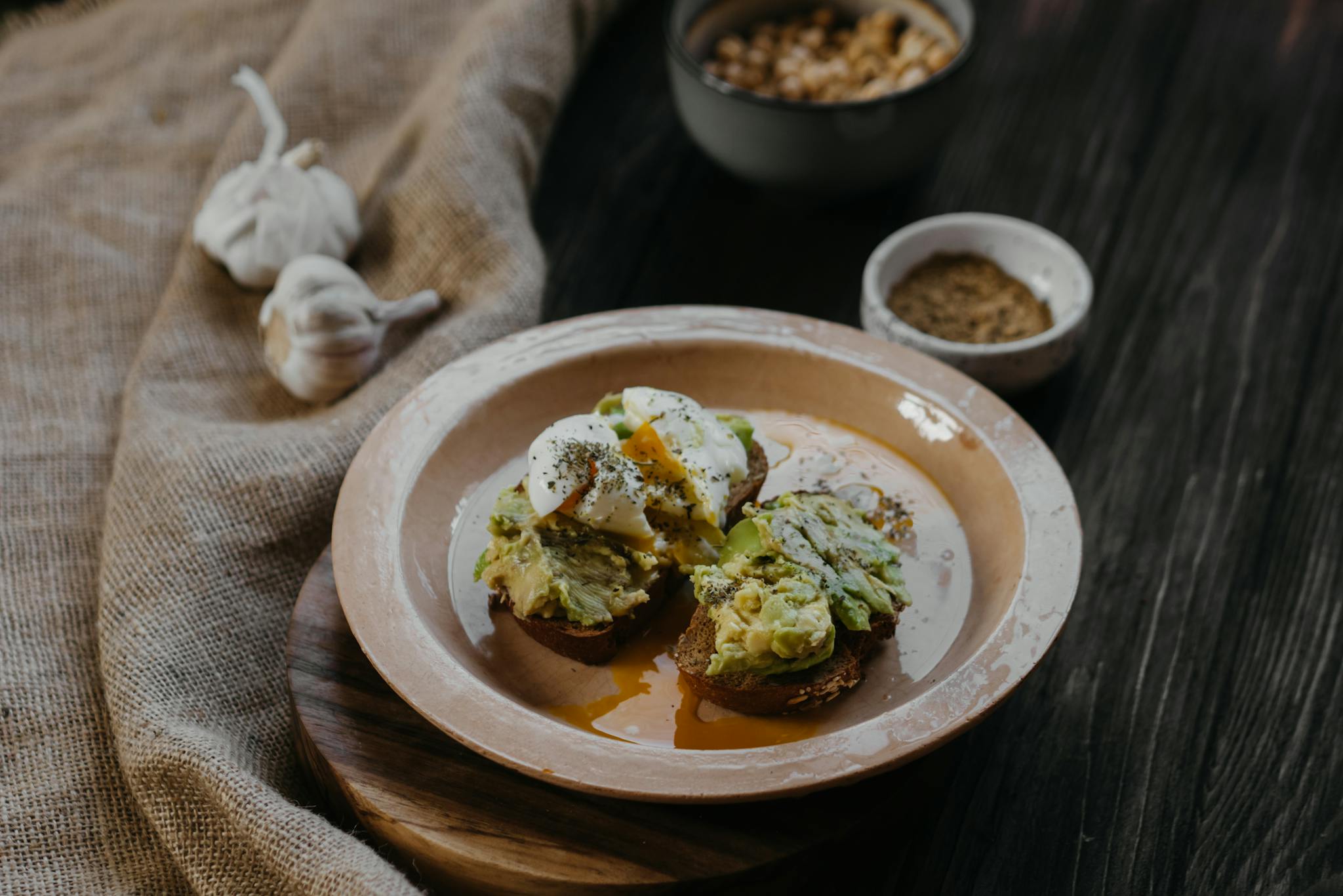 Green Vegetable on White Ceramic Plate