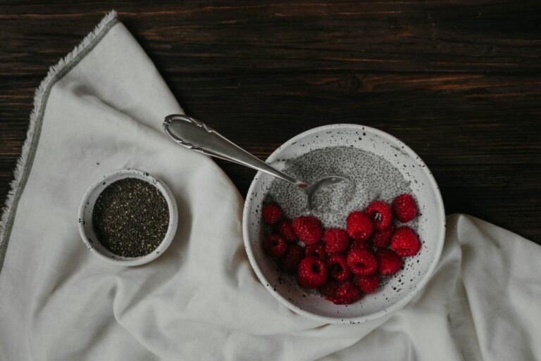 Red Strawberries on White Ceramic Bowl